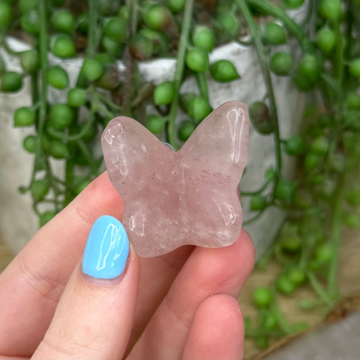 Strawberry Quartz Butterfly (256A)