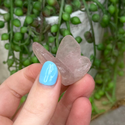 Strawberry Quartz Butterfly (256A)