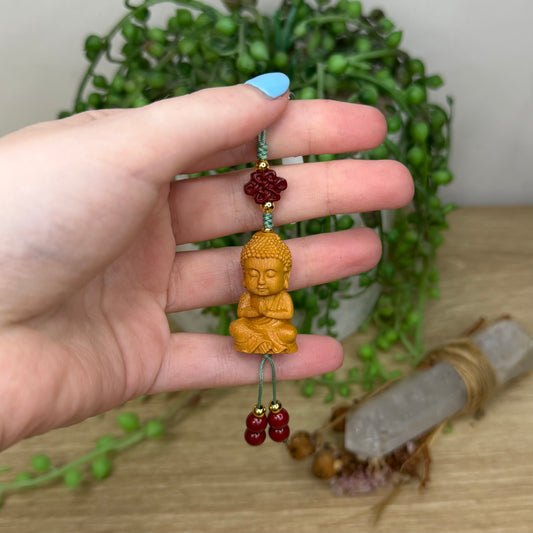 Wooden Buddha Keychain (Z840)