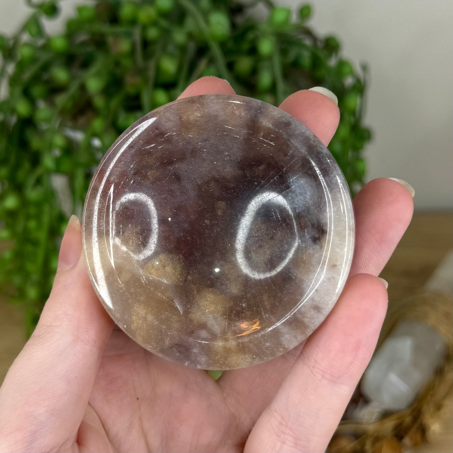 Lavender Rose Quartz Bowl (Q148)