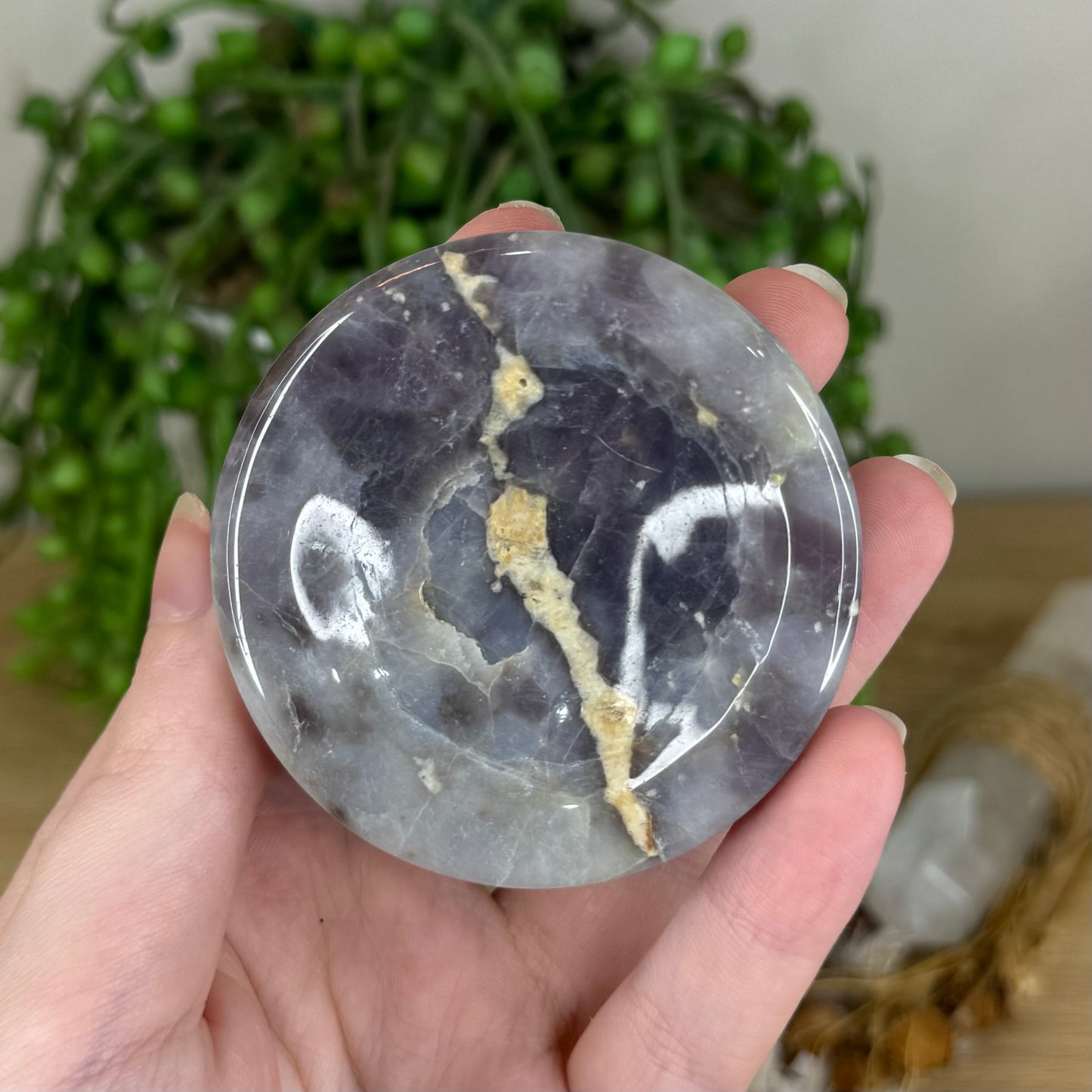 Lavender Rose Quartz Bowl (Q147)