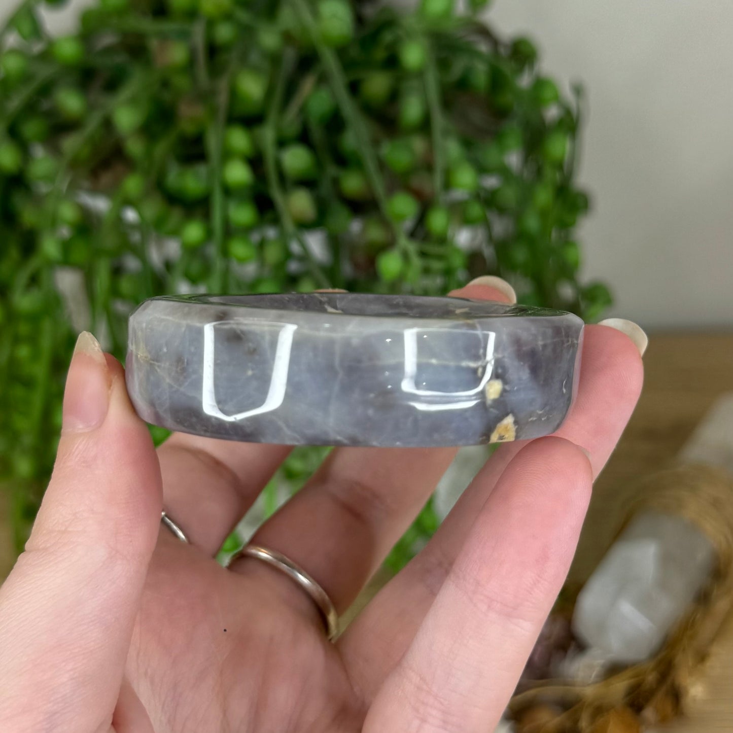 Lavender Rose Quartz Bowl (Q147)