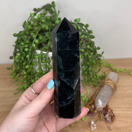 Black Rose Fluorite Tower (U805)