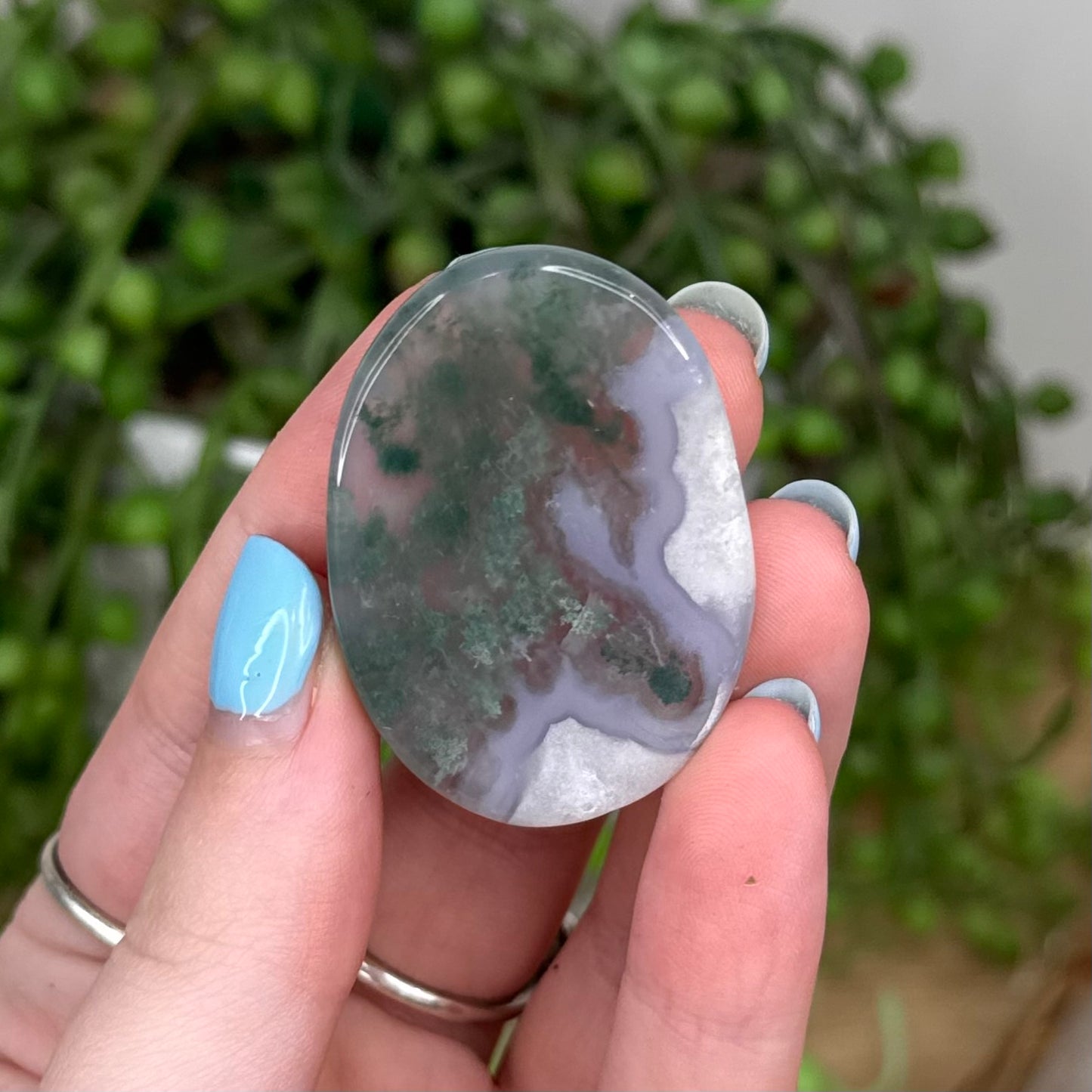 Moss Agate Lucky Stone