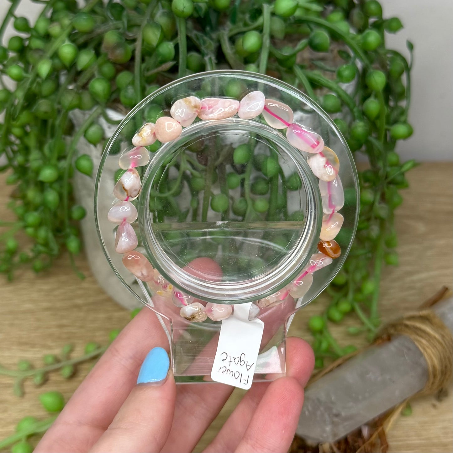 Flower Agate Bracelet (Z422) (Z423) (Z420) (Z421)