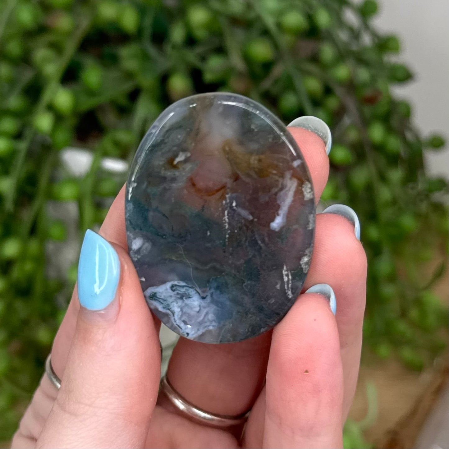 Moss Agate Lucky Stone