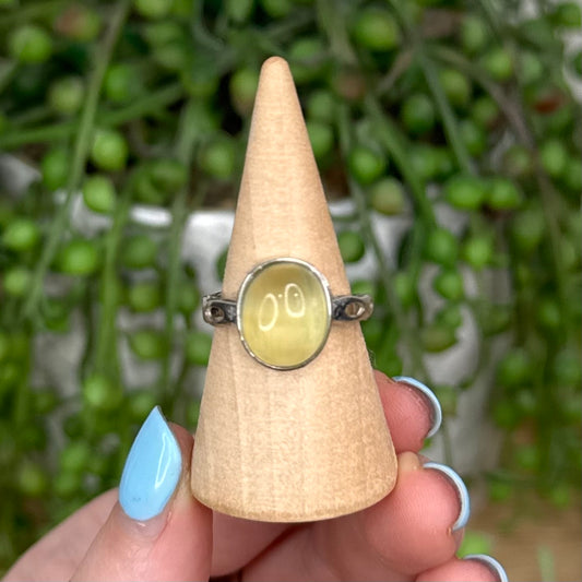 Prehnite S925 Ring (U513)