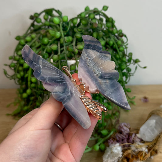 Rainbow Fluorite Butterfly (J813)