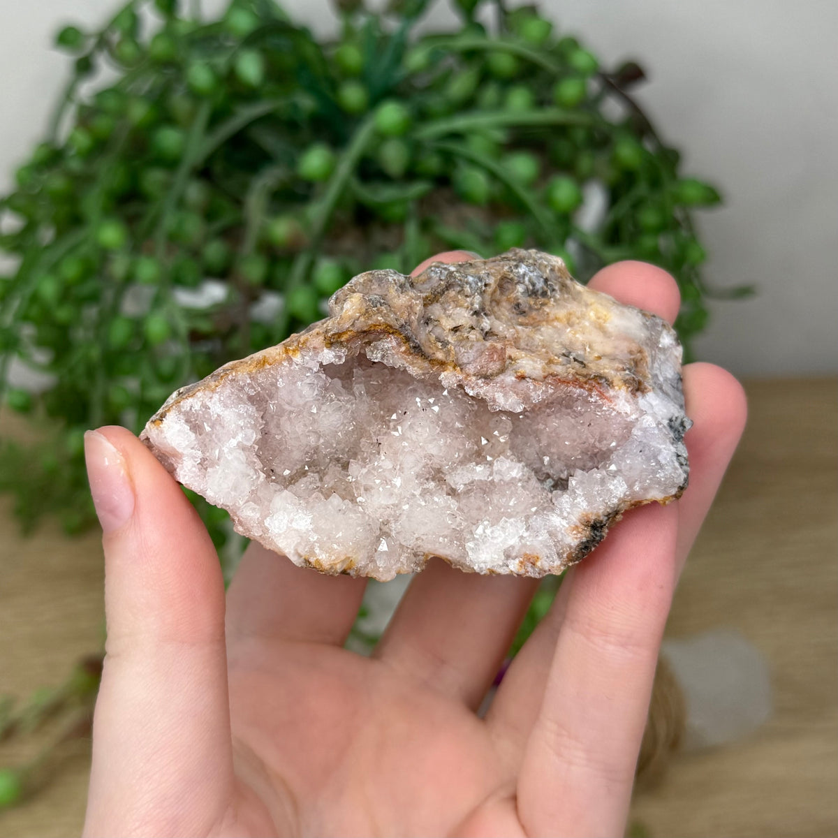 Pink Amethyst Cluster Geode (383A)