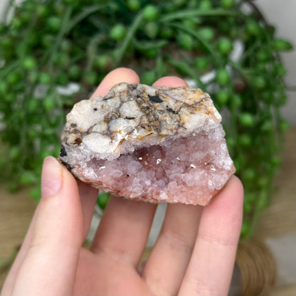 Pink Amethyst Cluster Geode (381A)