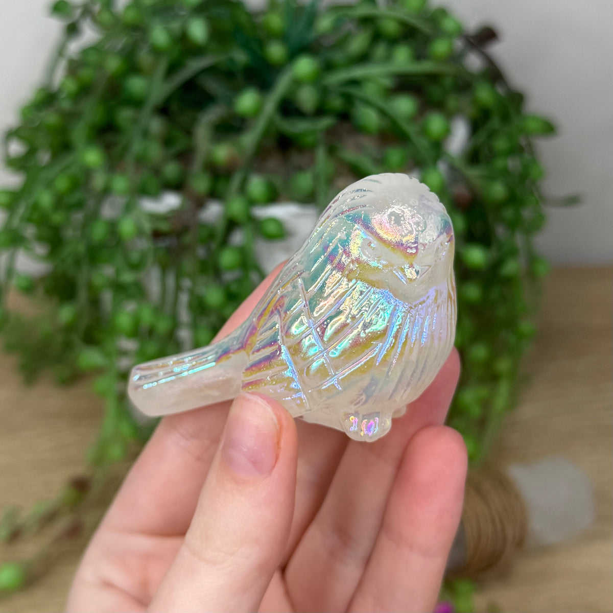 Aura Clear Quartz Bird (488A)
