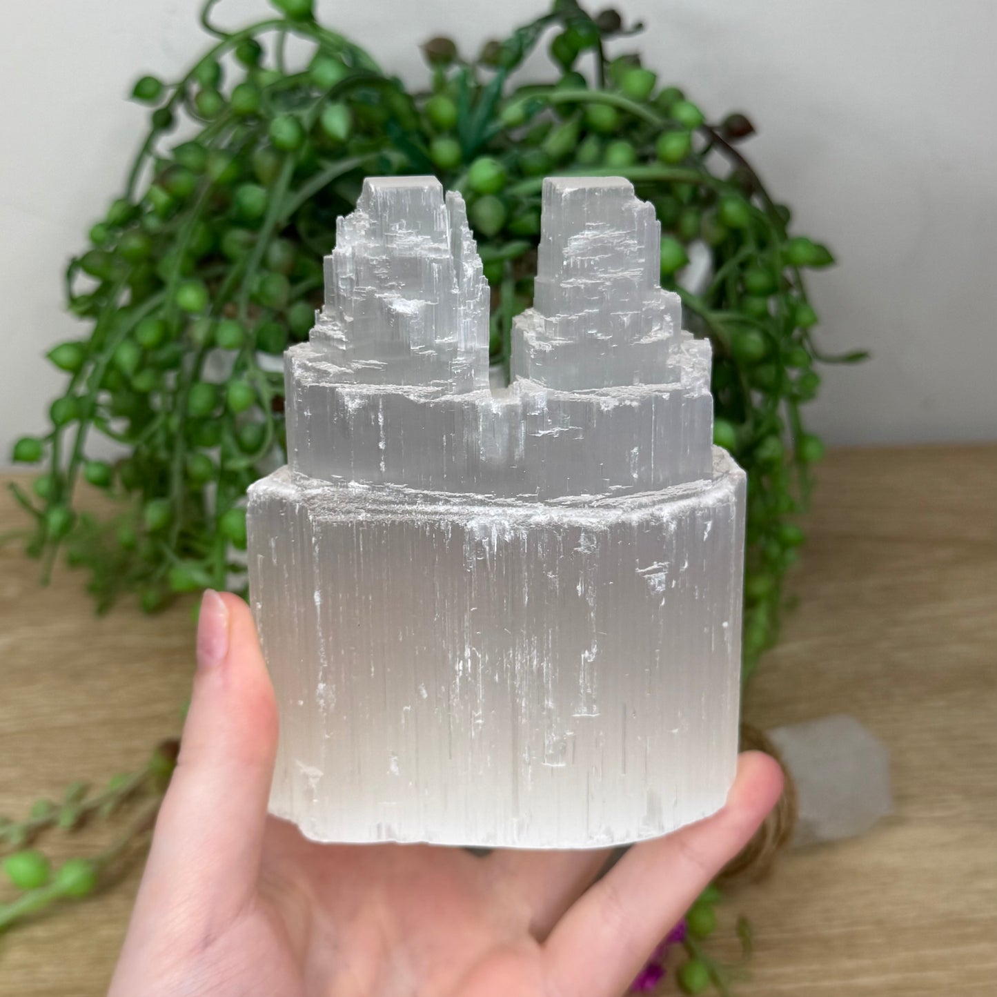 Selenite Twin Tower (554A)