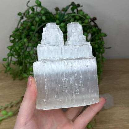 Selenite Twin Tower (554A)