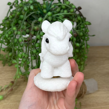 White Jade Spinning Horse (391A)