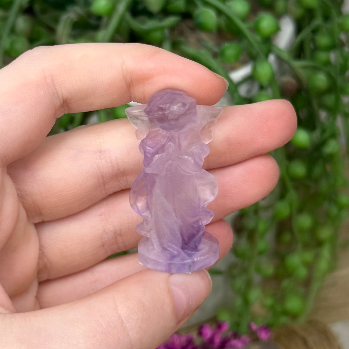 Purple Fluorite Cherub (630A)