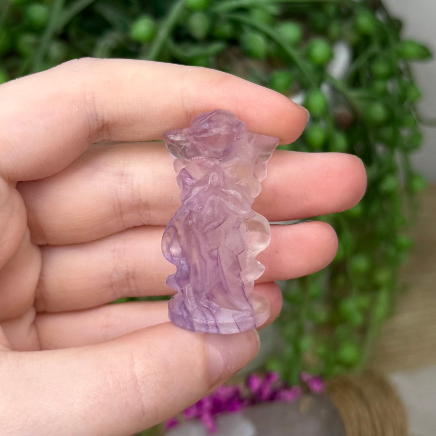 Purple Fluorite Cherub (629A)