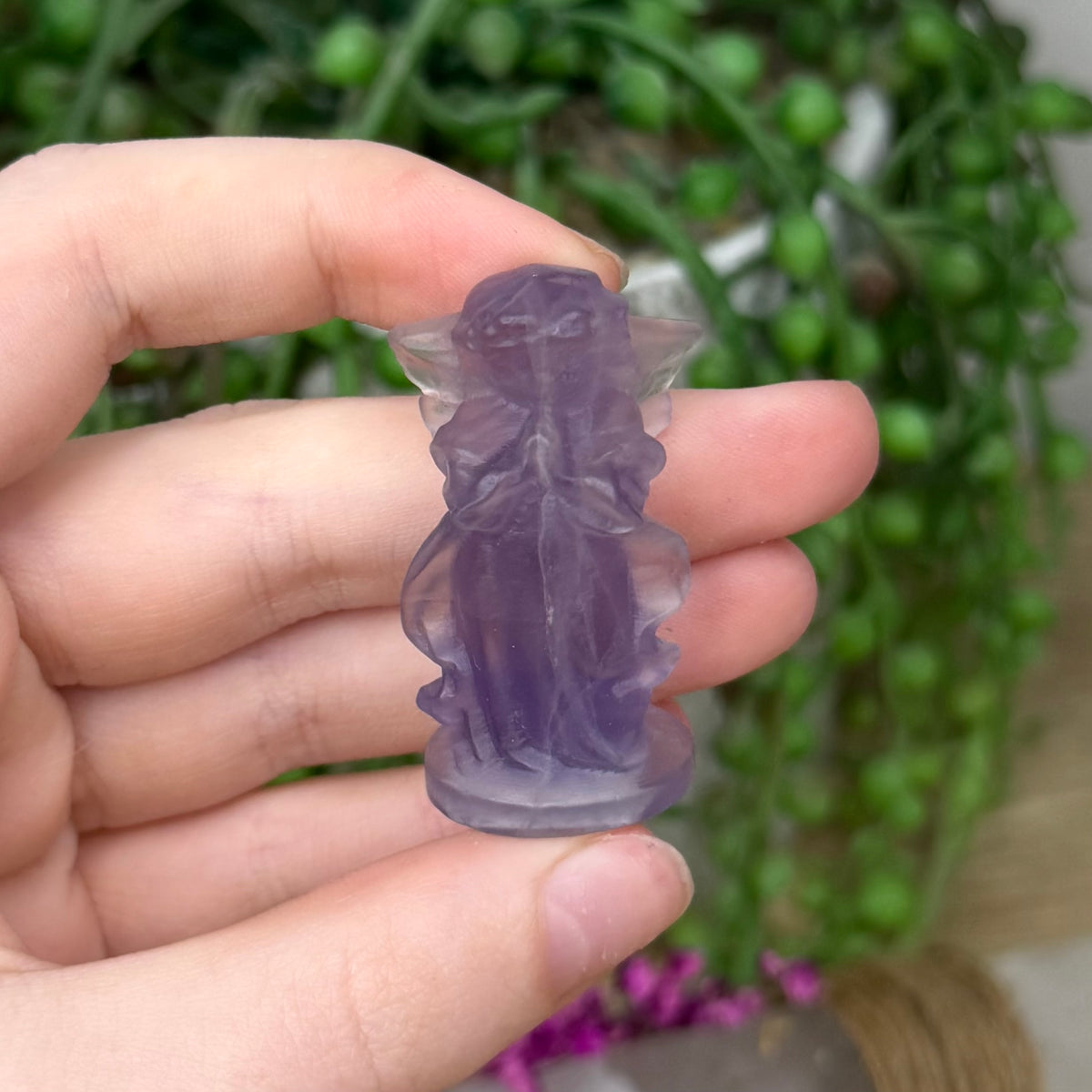 Purple Fluorite Cherub (628A)