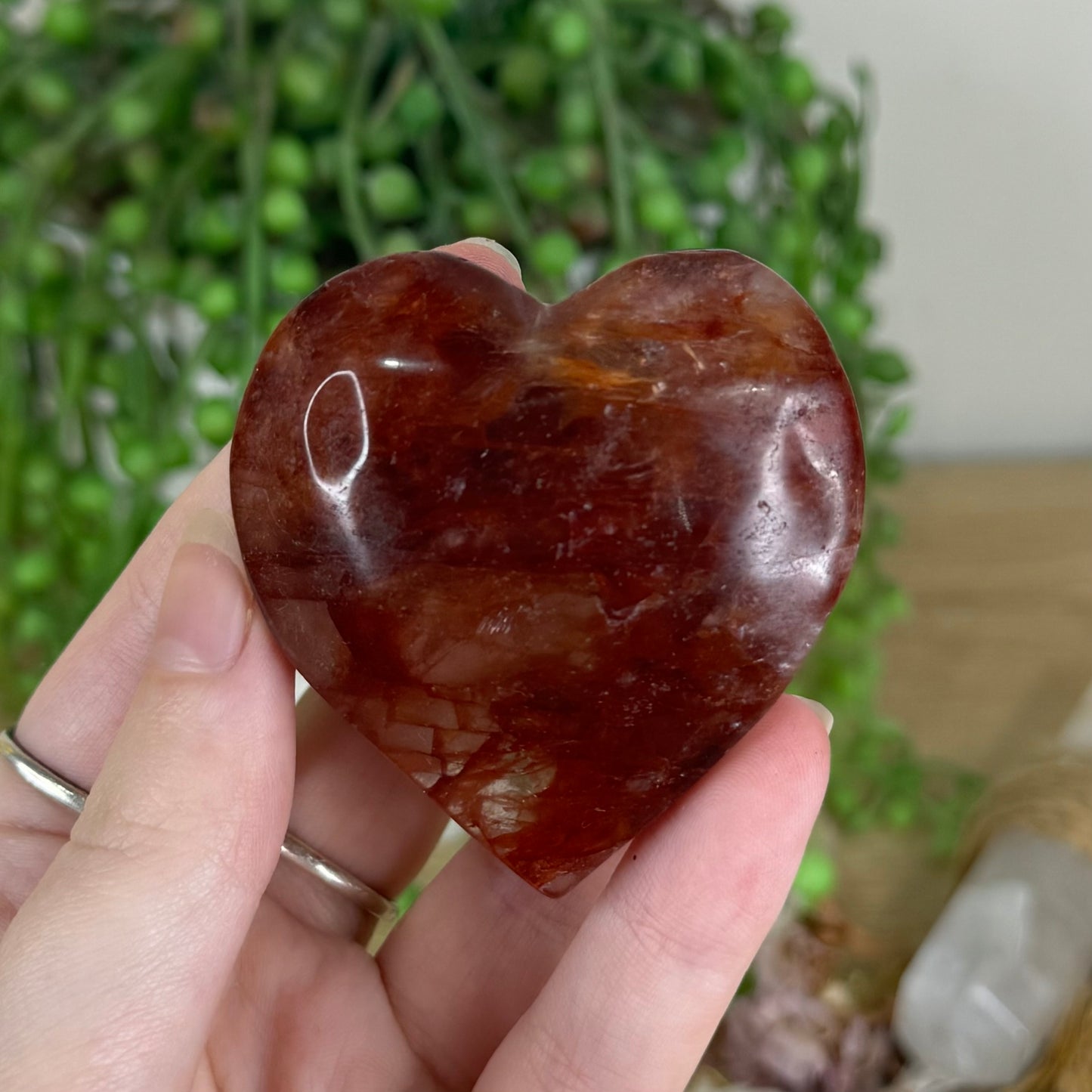 Fire Quartz Heart (Q361)