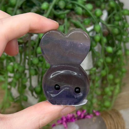 Purple Fluorite Love Pet Rock Set (604A)