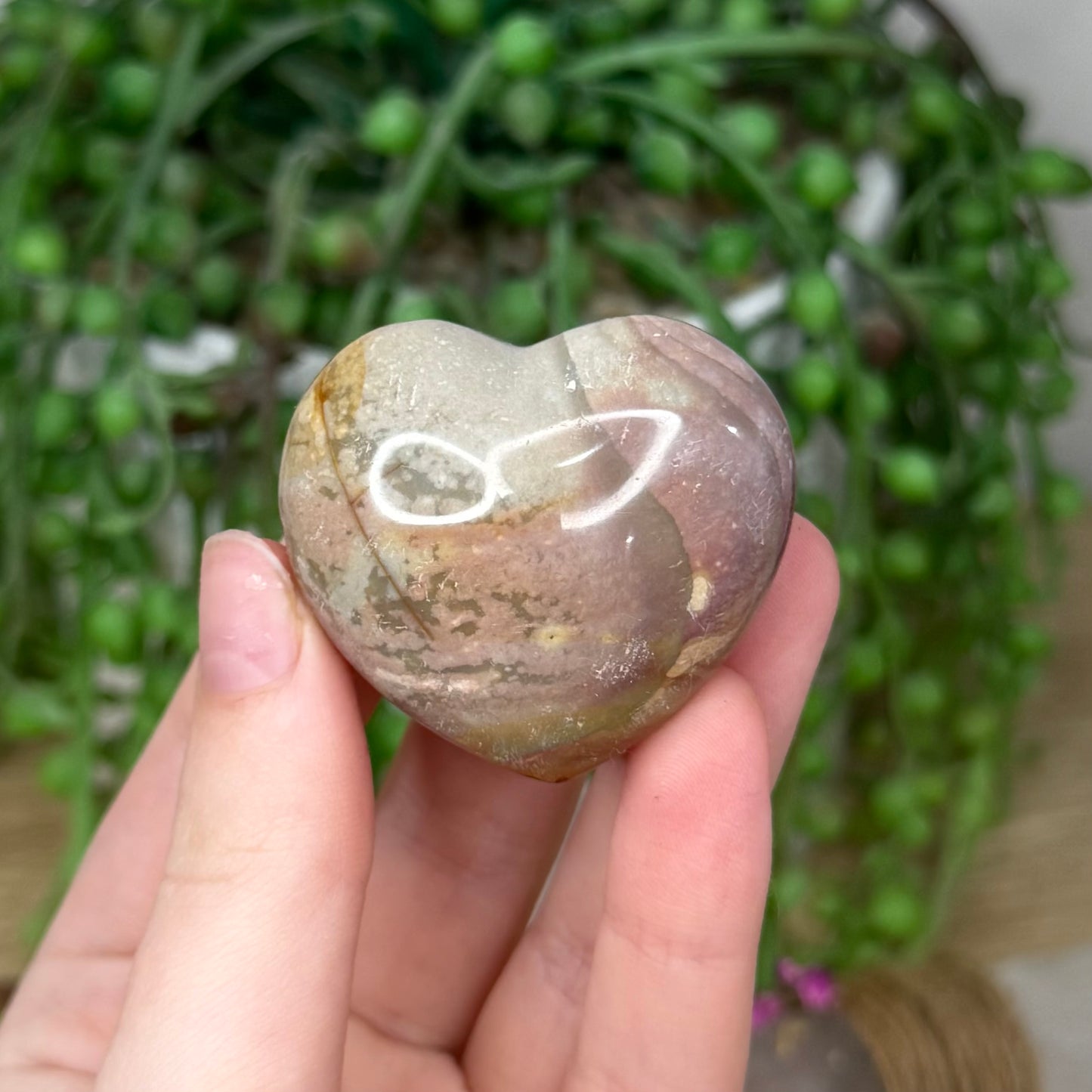 Polychrome Jasper Heart (560A)