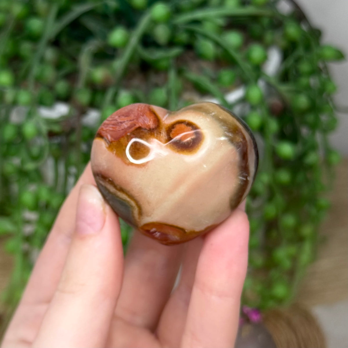 Polychrome Jasper Heart (561A)