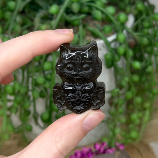 Smokey Quartz Cat (404A)
