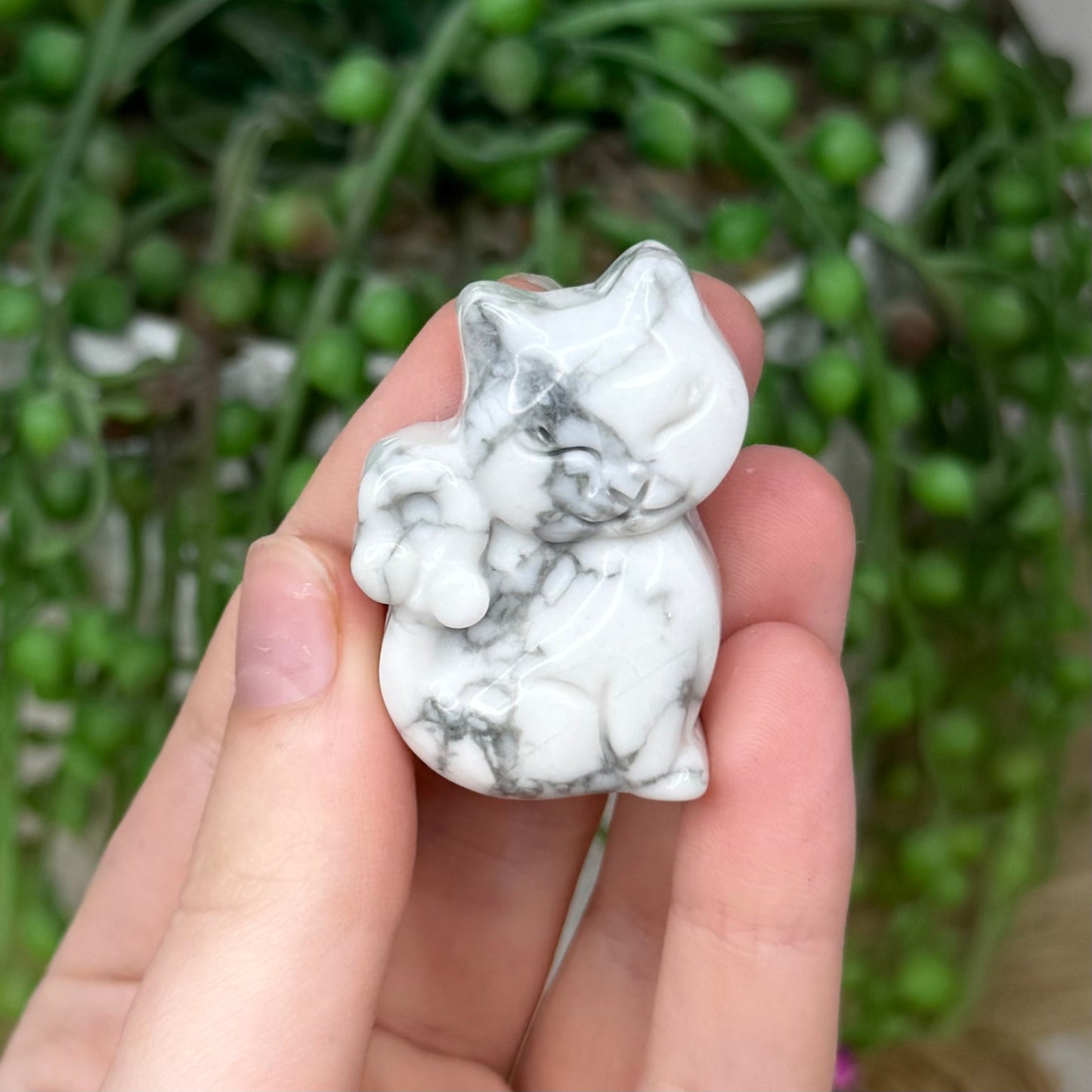 Howlite Cat (402A)