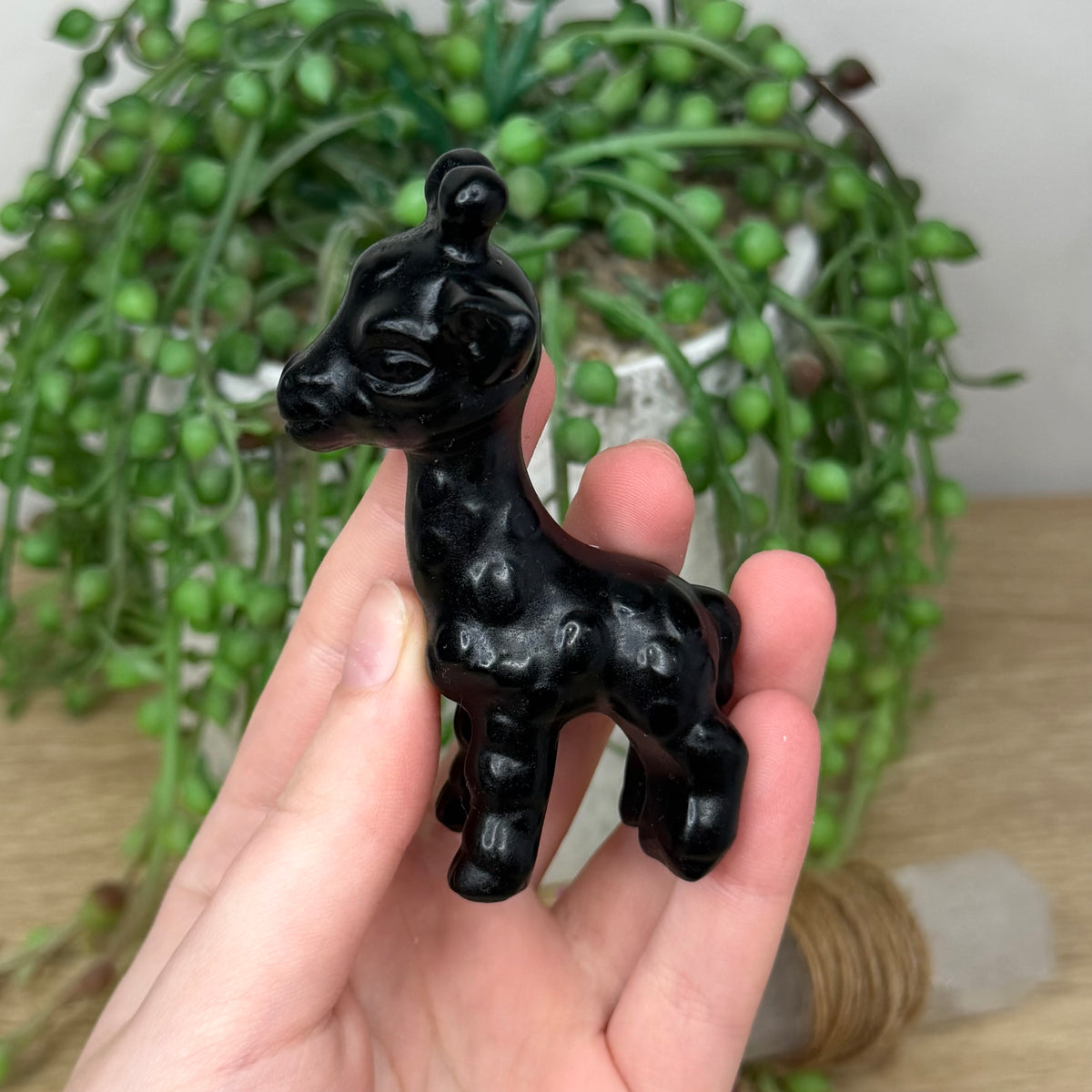 Black Obsidian Giraffe (444A)