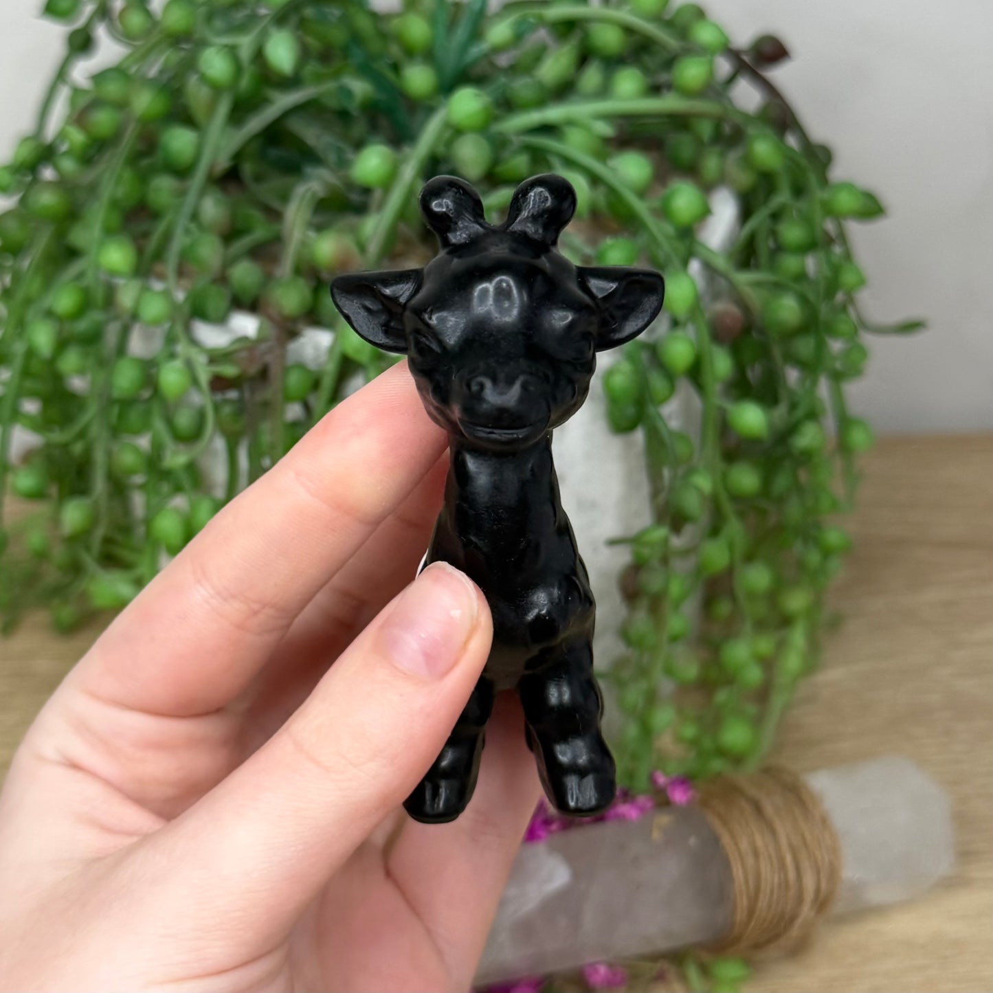 Black Obsidian Giraffe (444A)