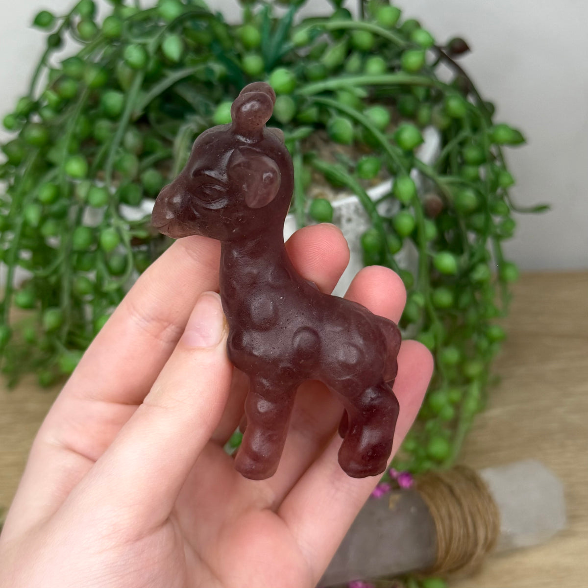 Strawberry Quartz Giraffe (448A)