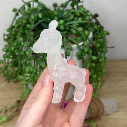 Clear Quartz Giraffe (467A)