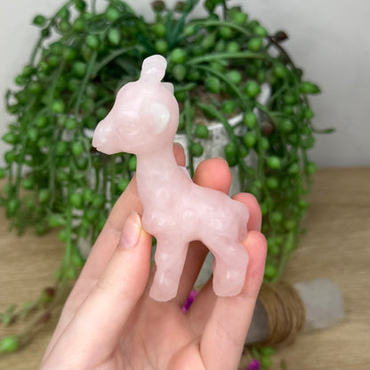 Rose Quartz Giraffe (466A)