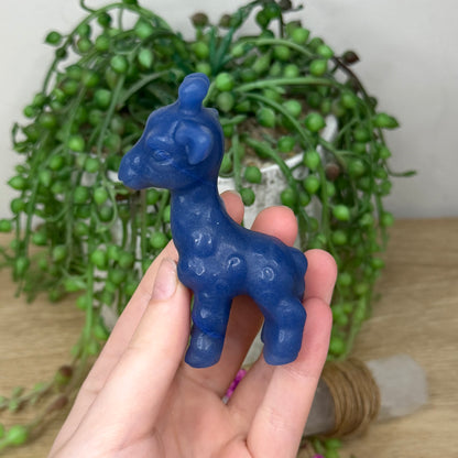 Blue Aventurine Giraffe (455A)