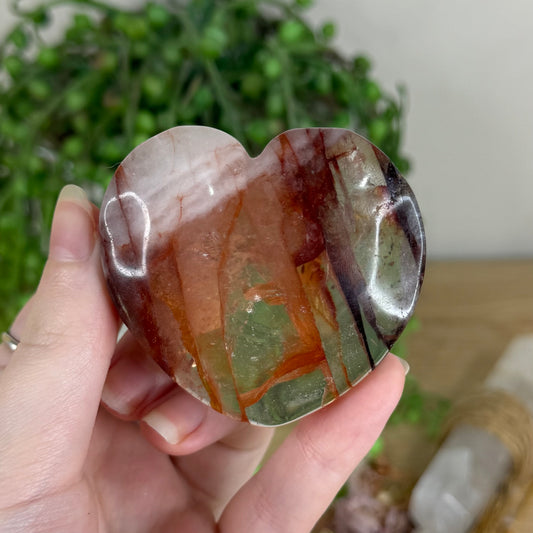 Fire Quartz Heart (Q363)