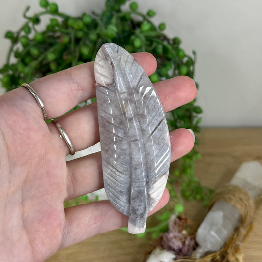 Pink Amethyst Feather (Q353)