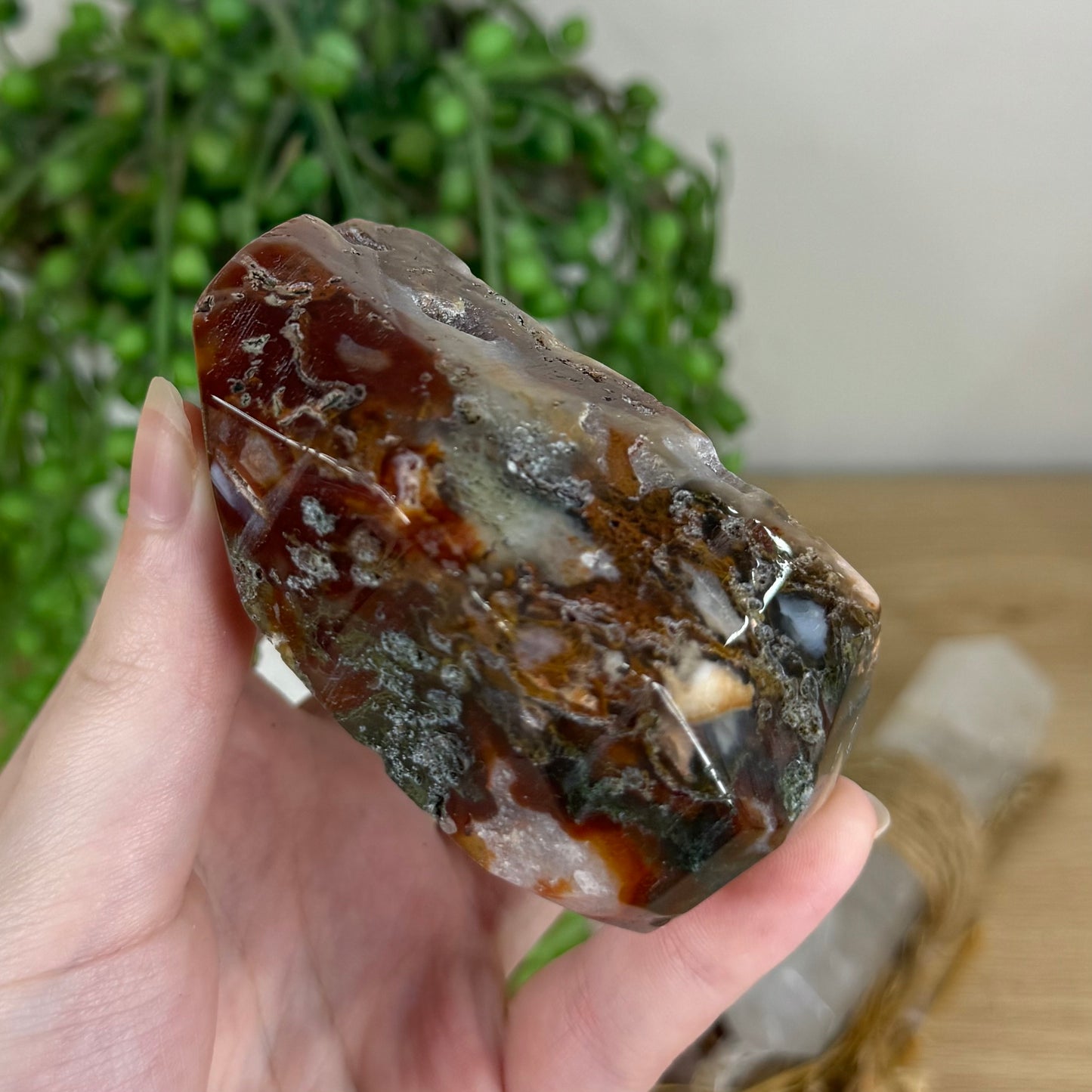 Red Moss Agate Free Form (Q333)