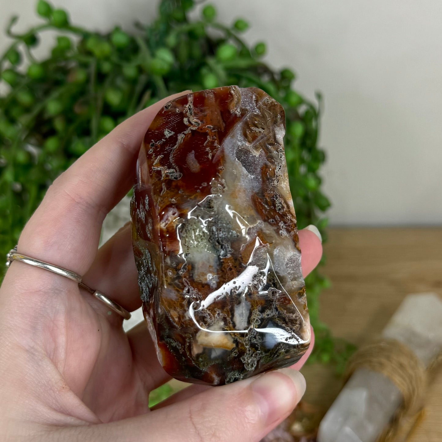 Red Moss Agate Free Form (Q333)