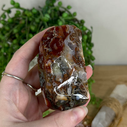 Red Moss Agate Free Form (Q333)