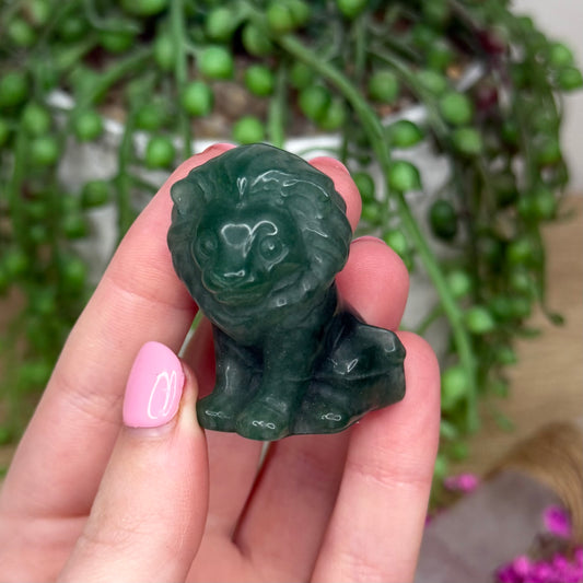 Green Aventurine Lion (753A)