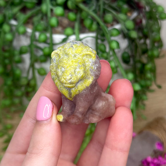 Plum Blossom Jasper Lion (751A)