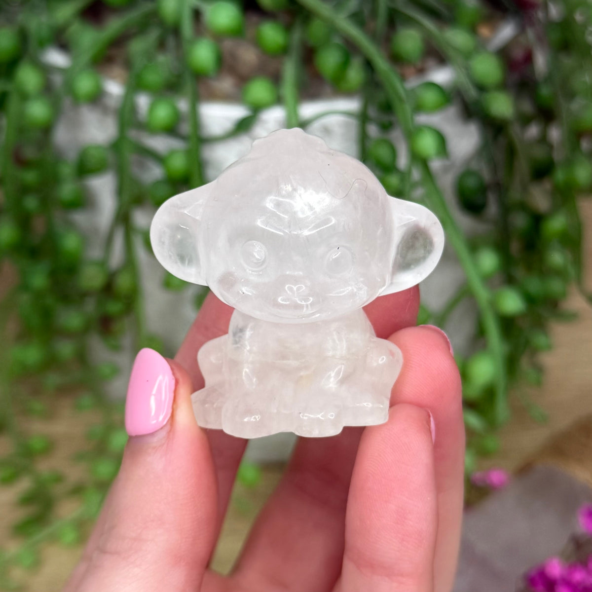 Clear Quartz Monkey (691A)
