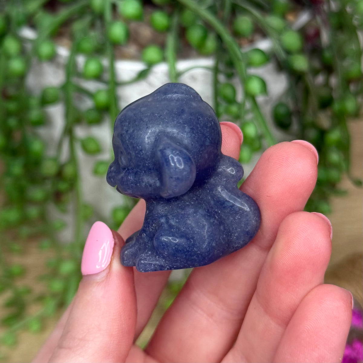 Blue Aventurine Monkey (698A)