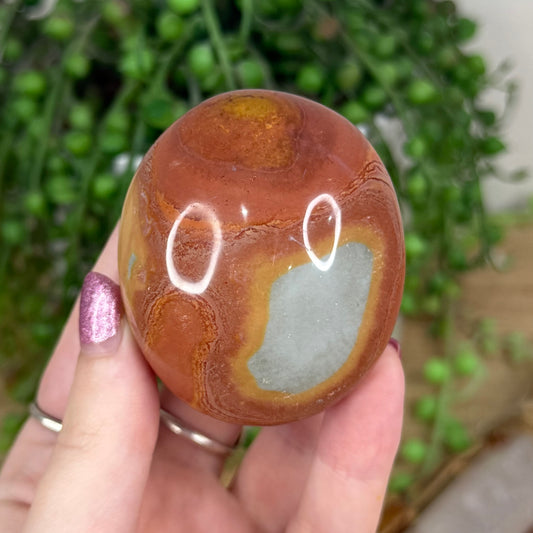Polychrome Jasper Palm Stone (X37)