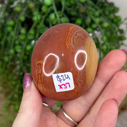 Polychrome Jasper Palm Stone (X37)