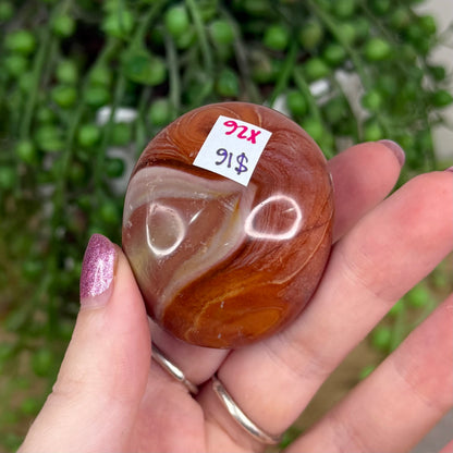 Polychrome Jasper Palm Stone (X26)