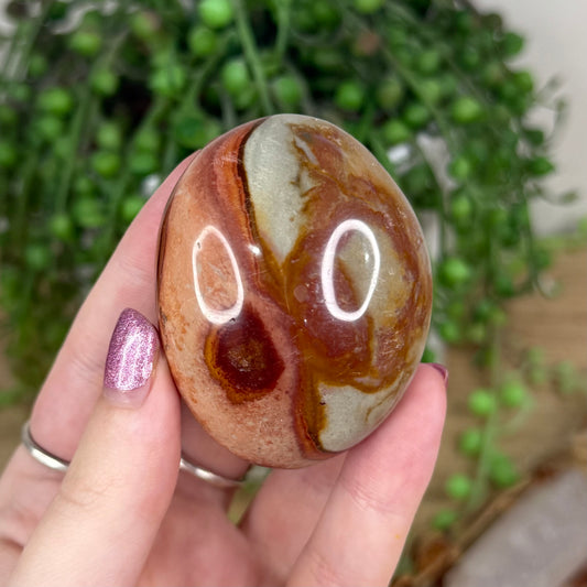 Polychrome Jasper Palm Stone (X27)