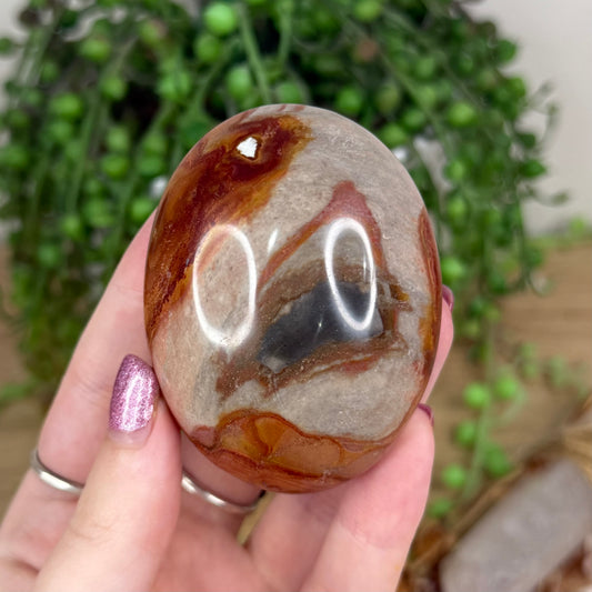 Polychrome Jasper Palm Stone (X39)