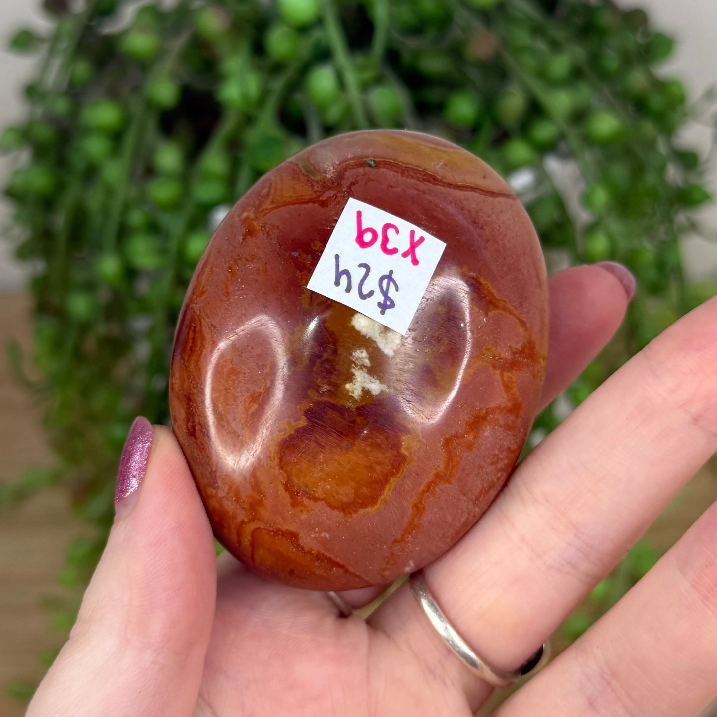 Polychrome Jasper Palm Stone (X39)