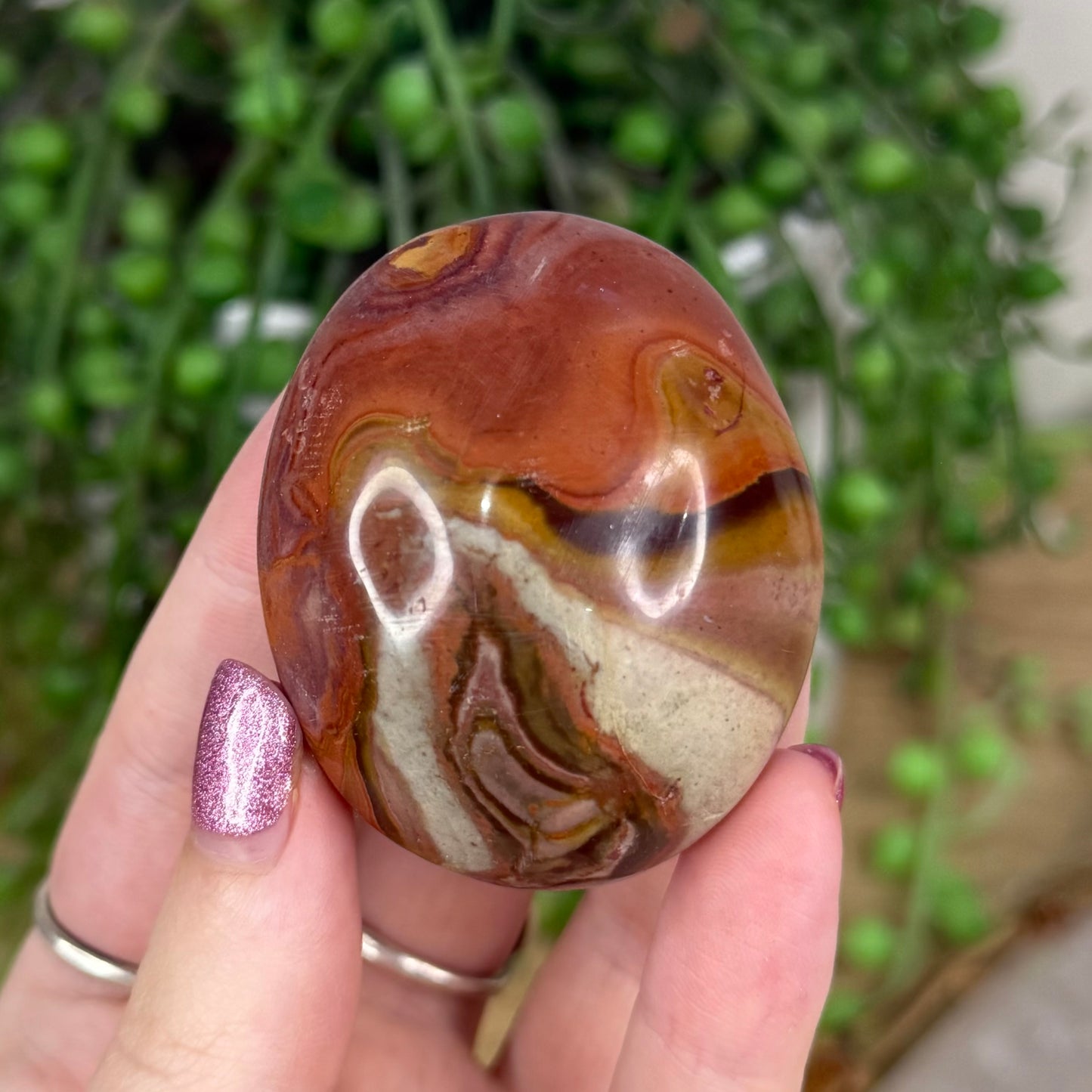 Polychrome Jasper Palm Stone (X25)