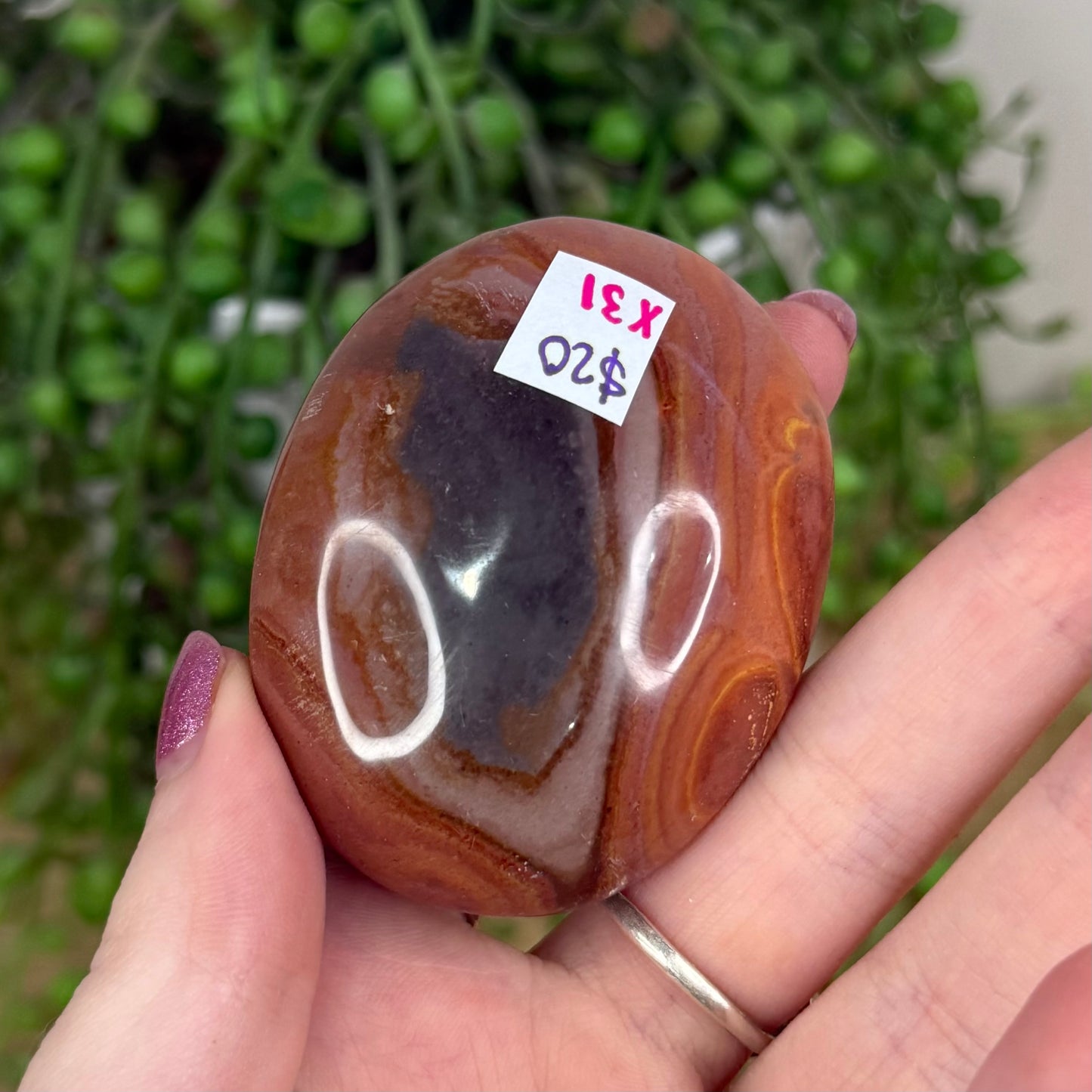 Polychrome Jasper Palm Stone (X31)